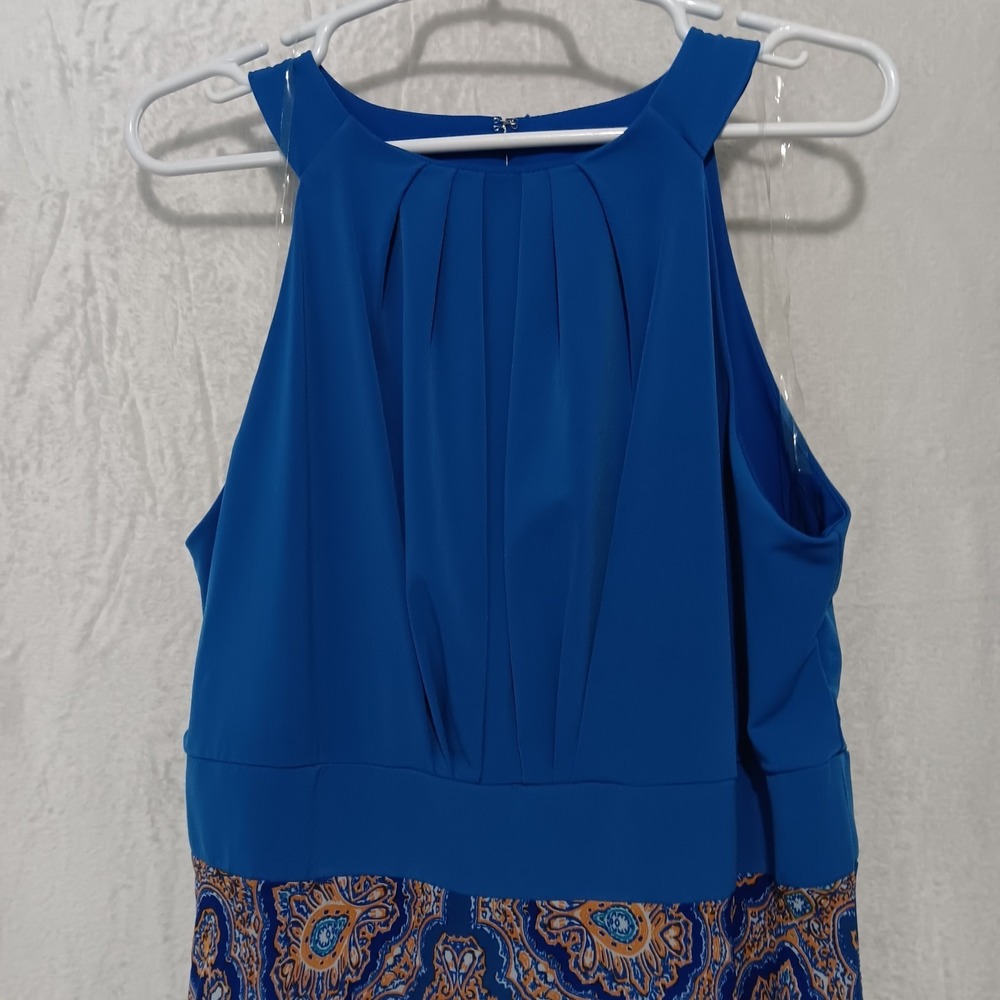 Sandra Darren Women Sleeveless Bohemian Asymmetrical Hem Wedding Guest Dress 14 - Picture 4 of 14